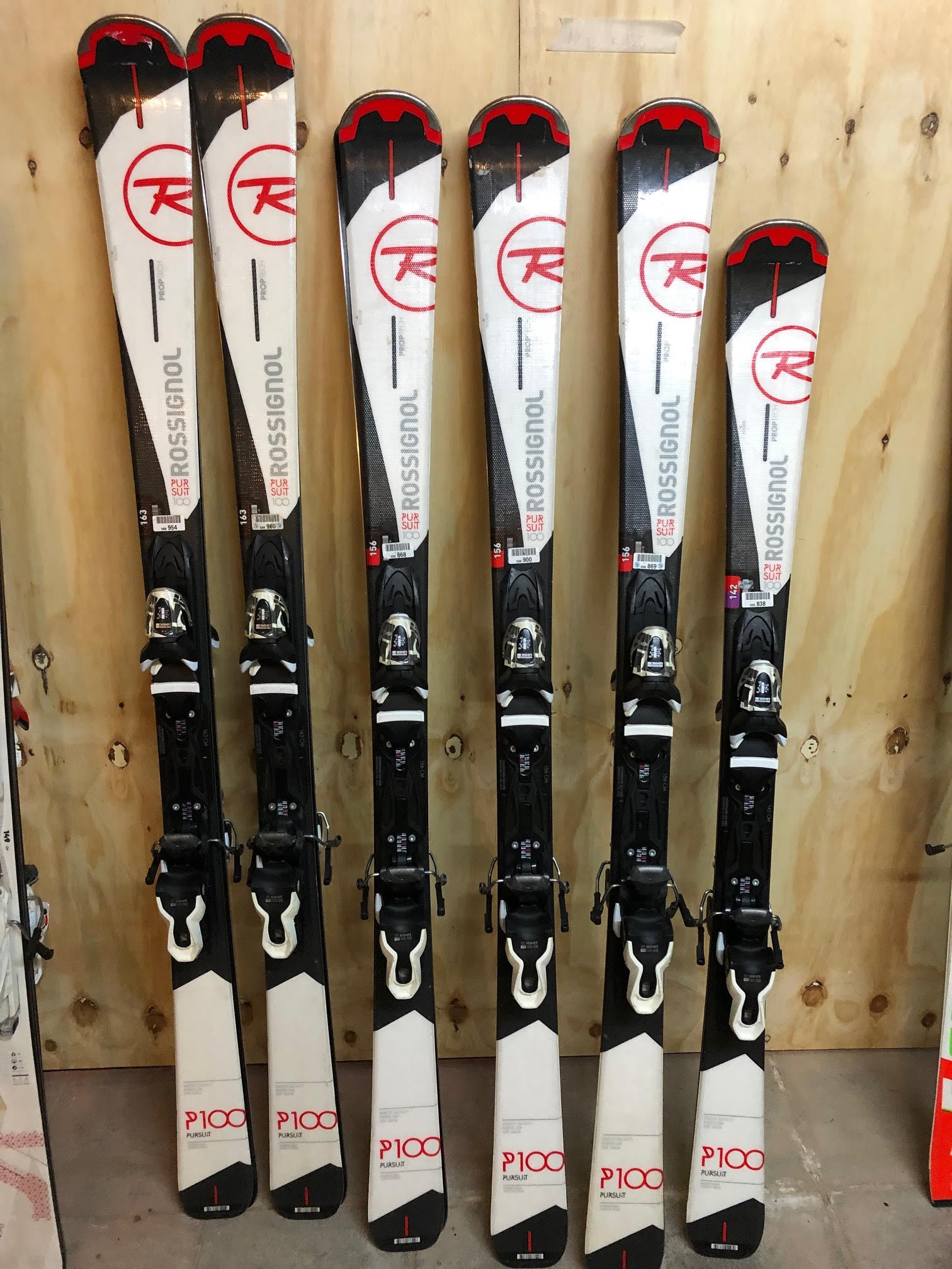 skis ROSSIGNOL PURSUIT 100, P100, BLACK/red, PROPTIP, PROPTAIL +